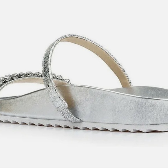 Badgley Mischka Crystal Slide Sandal - Picture 4 of 13